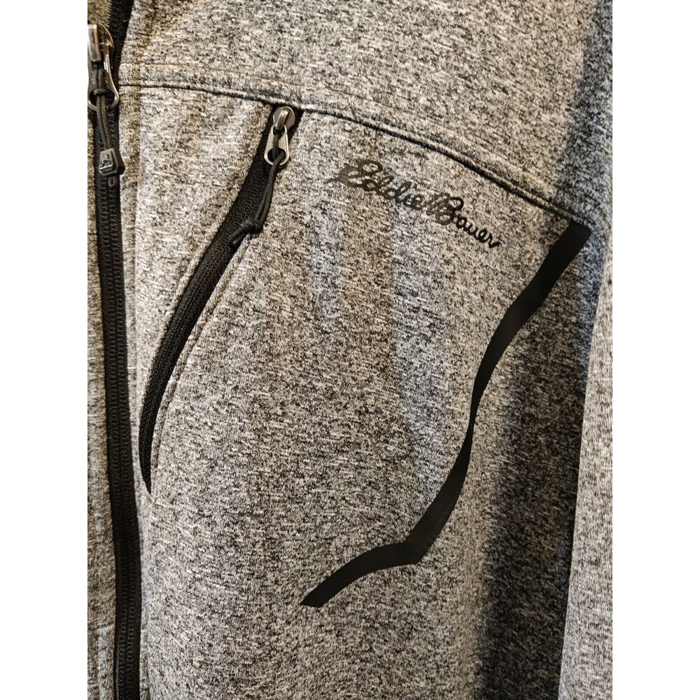 Eddie Bauer Women's XL Gray  Long Sleeve Zip Jacket Hoodie Pockets-Soft Jacket - Picture 9 of 10